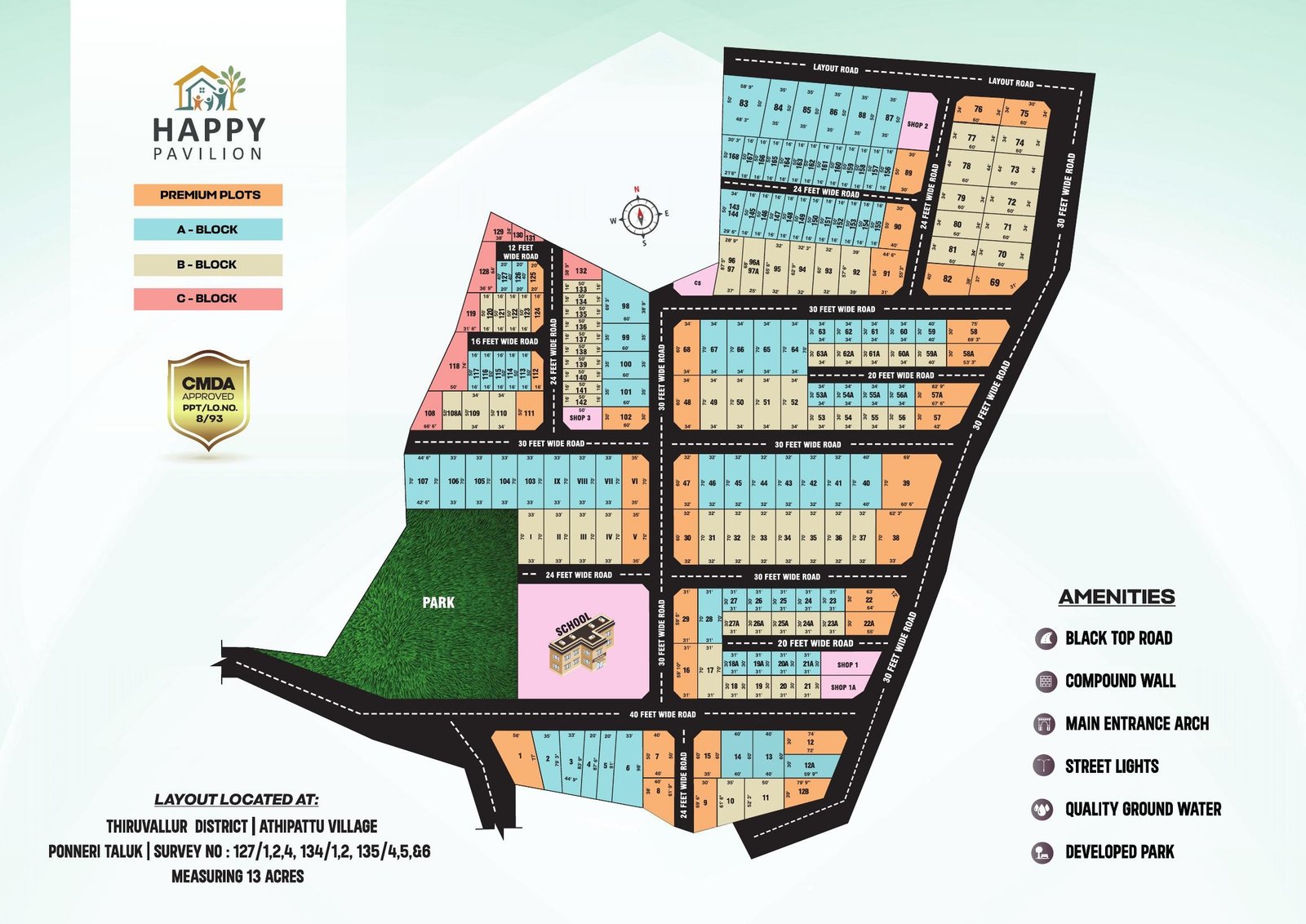 Happy Pavilion layout plan