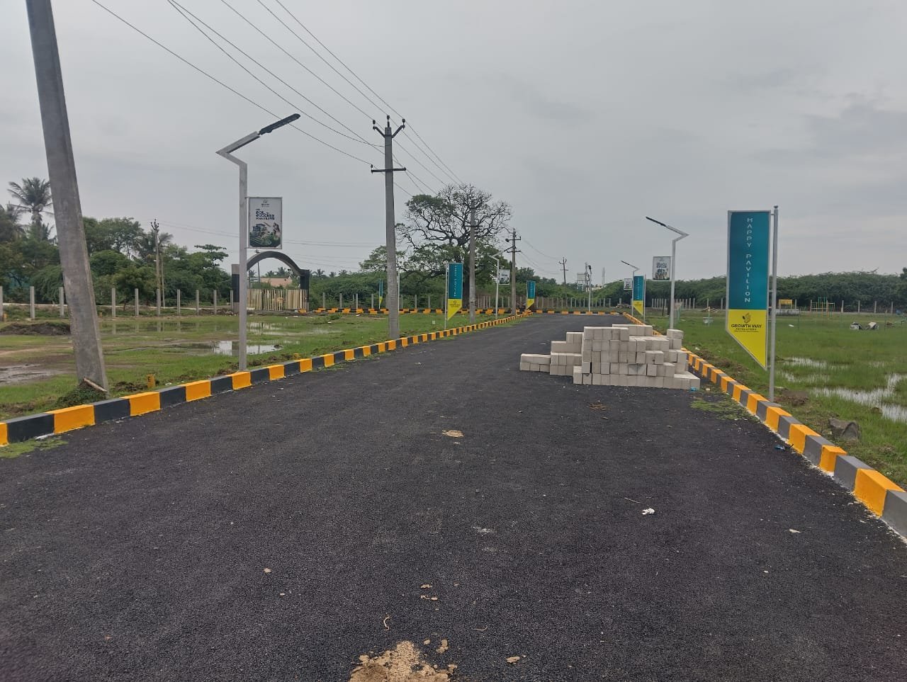 Happy Pavilion project road at Athipattu